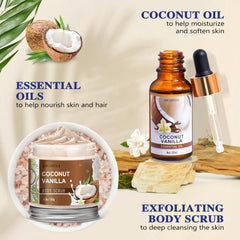 LUCOTIYA Coconut Vanilla Body Lotion providing lightweight hydration for smooth skin