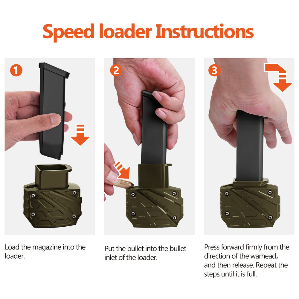 Compact Ludex speed loader enabling fast loading sessions
