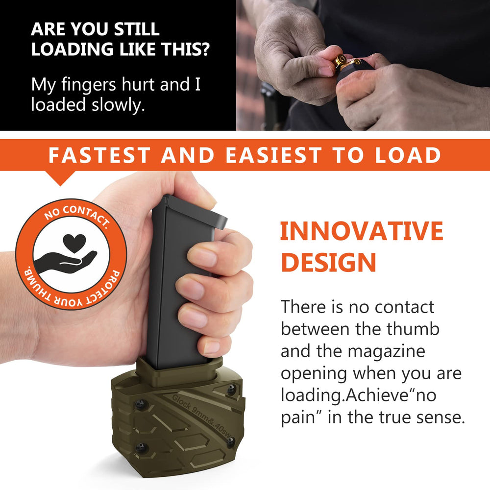 Ludex Glock speed loader showing magazine loading