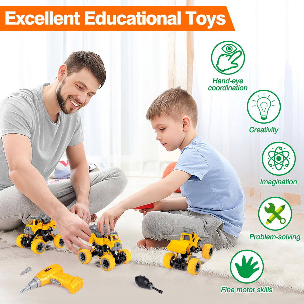 LUDILO pull-back dump truck toy for fast, battery-free action.