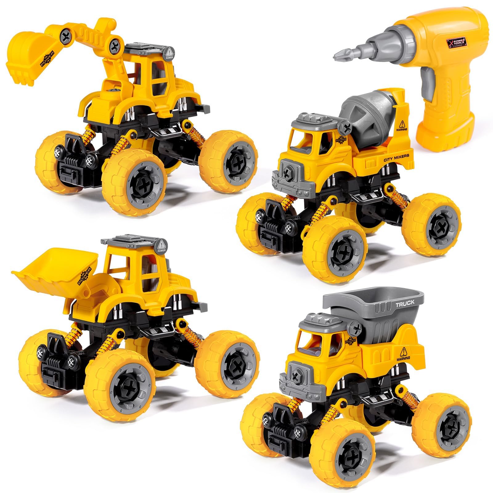LUDILO take apart excavator toy for hands-on learning and creativity.