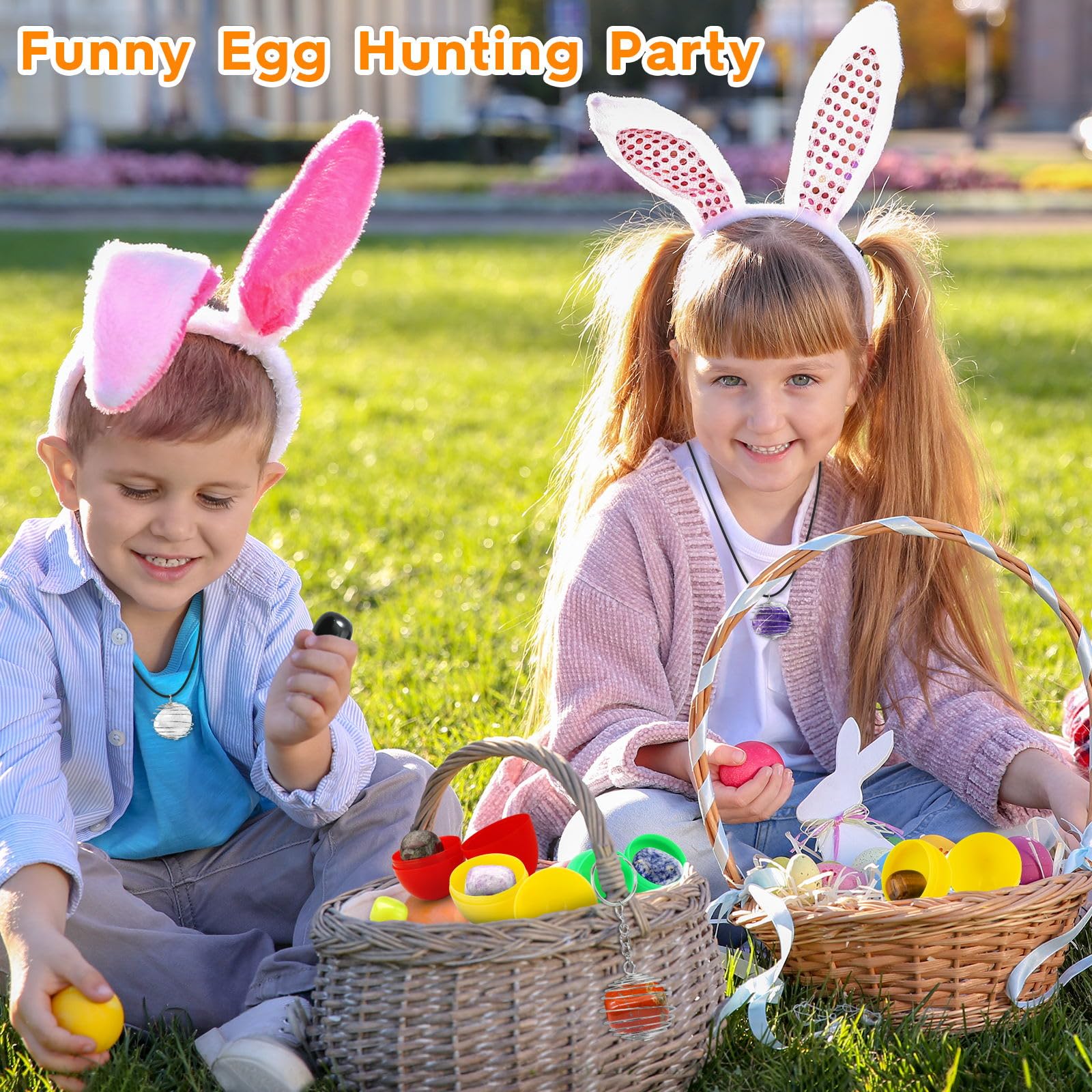Ludmila eggs contain gemstone crystals, adding a premium touch to Easter decor.