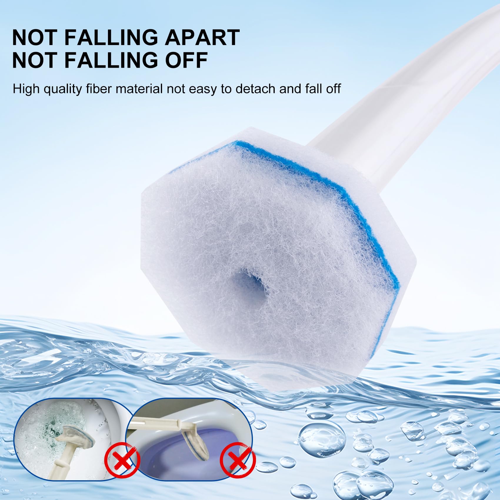 Disposable scrub pad from LufamlyGo ready for hands-free disposal