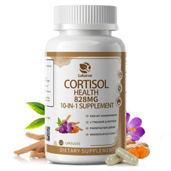 Lukaree 10-in-1 cortisol bottle promotes daily balance and routine convenience.