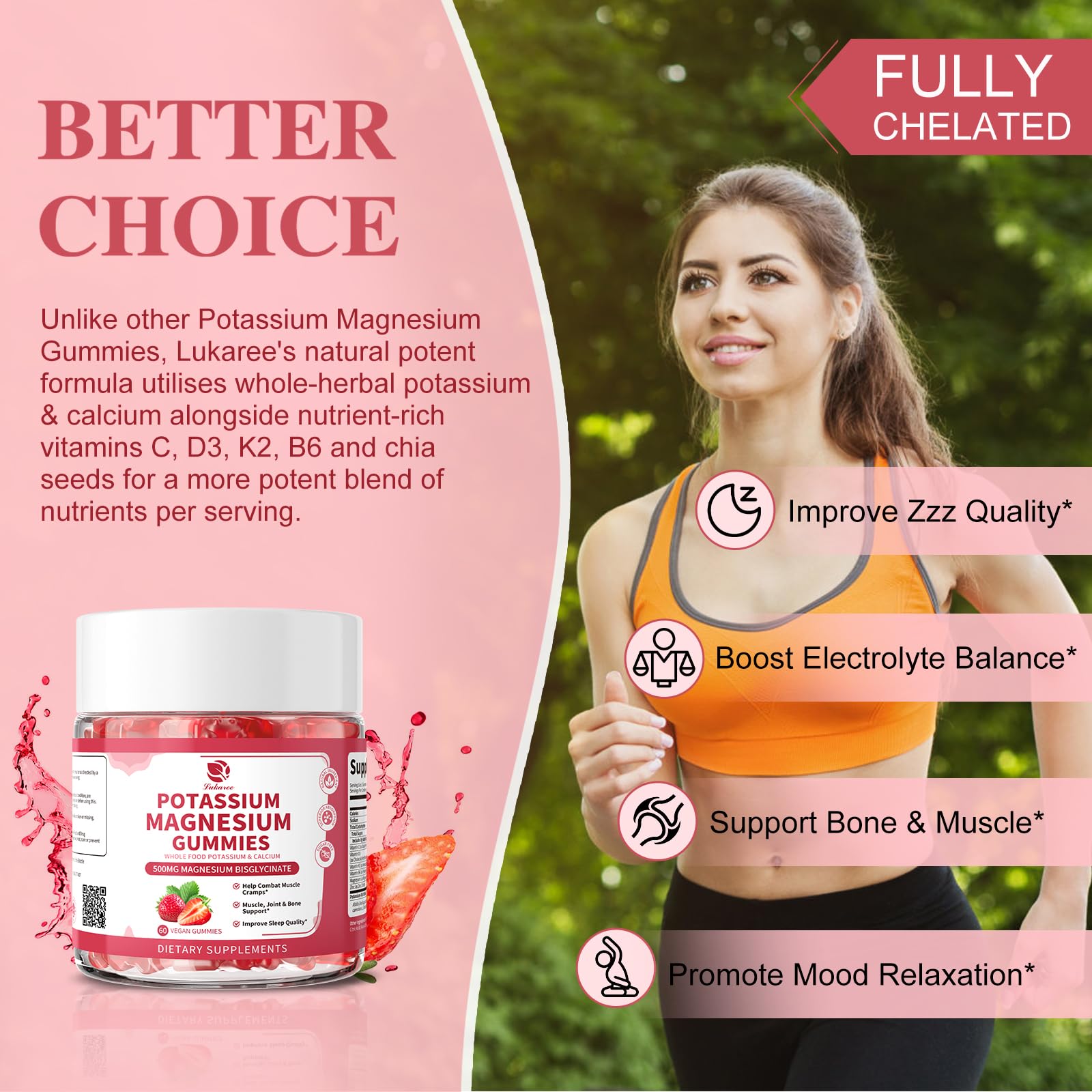 Lukaree chia seeds provide omega-3 and antioxidant support.