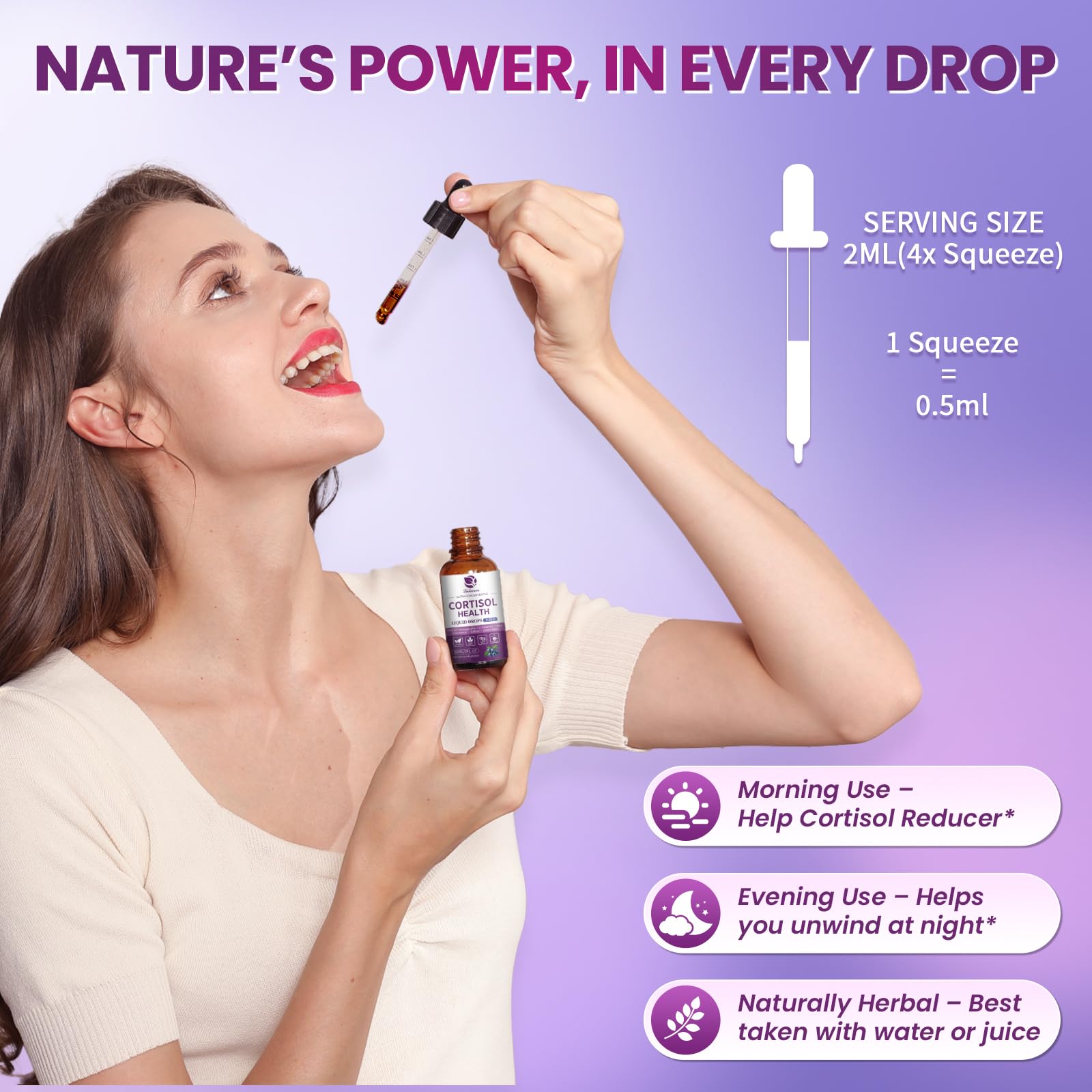 Lukaree Cortisol Drops ready for morning calm or bedtime wind-down
