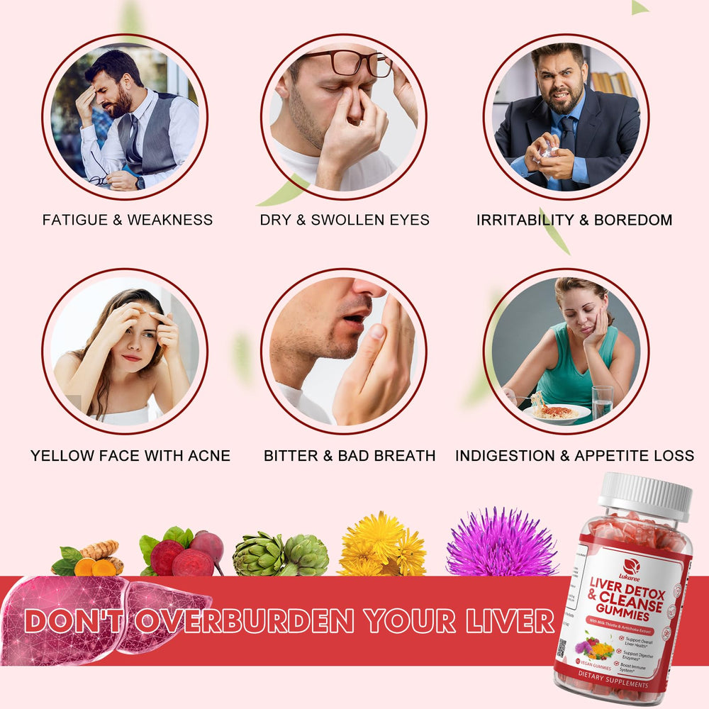 Lukaree Liver Cleanse box with herbal matrix highlights.
