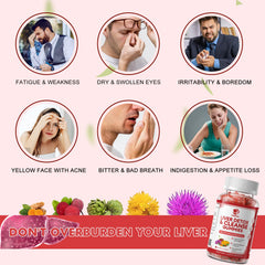Lukaree Liver Cleanse box with herbal matrix highlights.