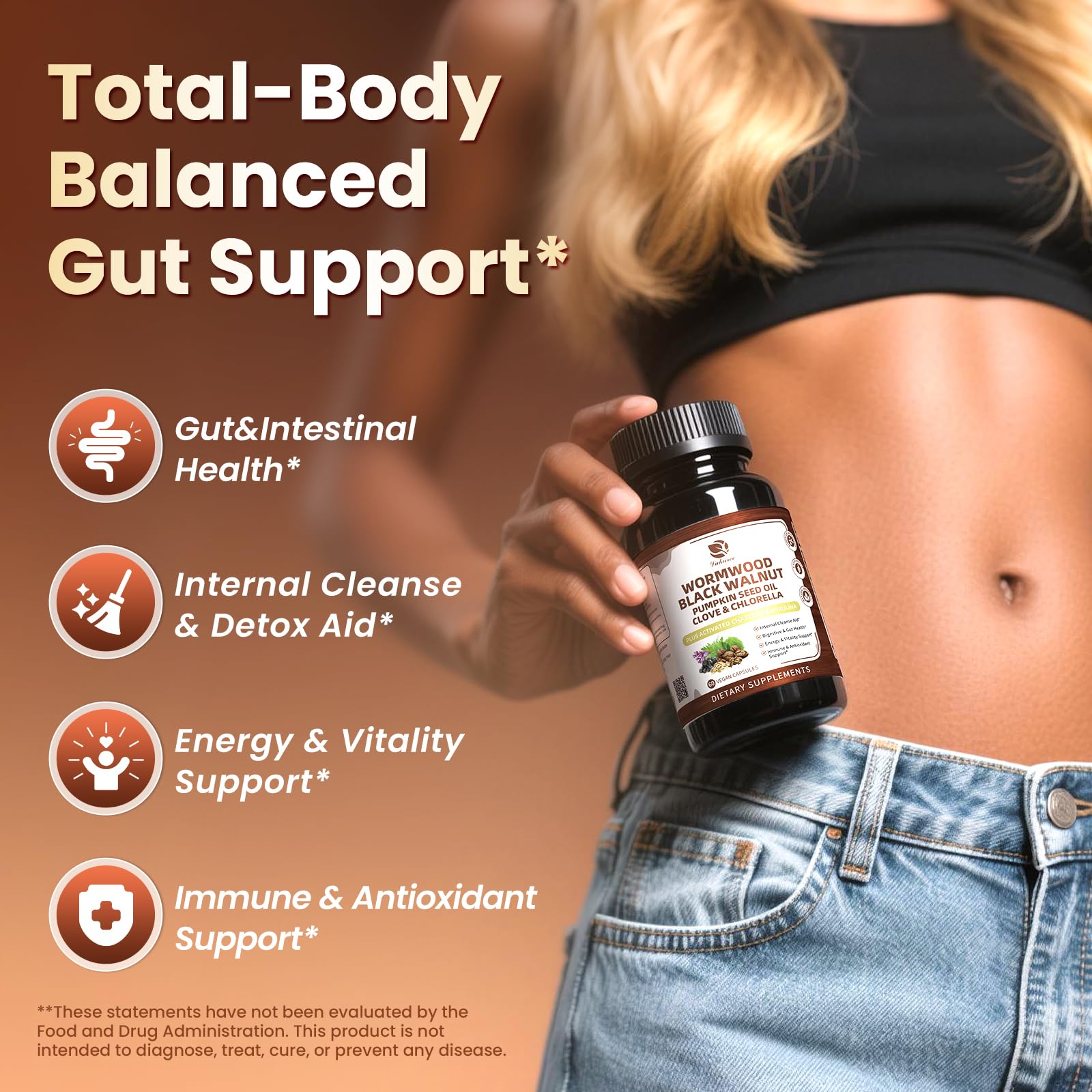Lukaree Pumpkin seed oil bottle highlighting nourishing gut benefits