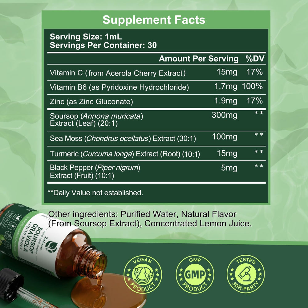 Lukaree Soursop liquid splash conveys natural flavor and vitality.