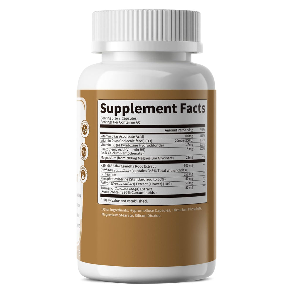 Lukaree Vitamin C, D3, B6, B5 capsules for daily immune and energy support.