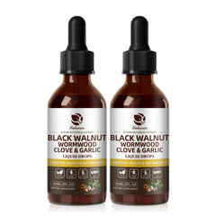 Lukaree Wormwood Black Walnut tincture bottle for daily gut wellness.