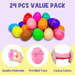 LUKBERA non-sticky butter slime eggs keep little hands clean during play.