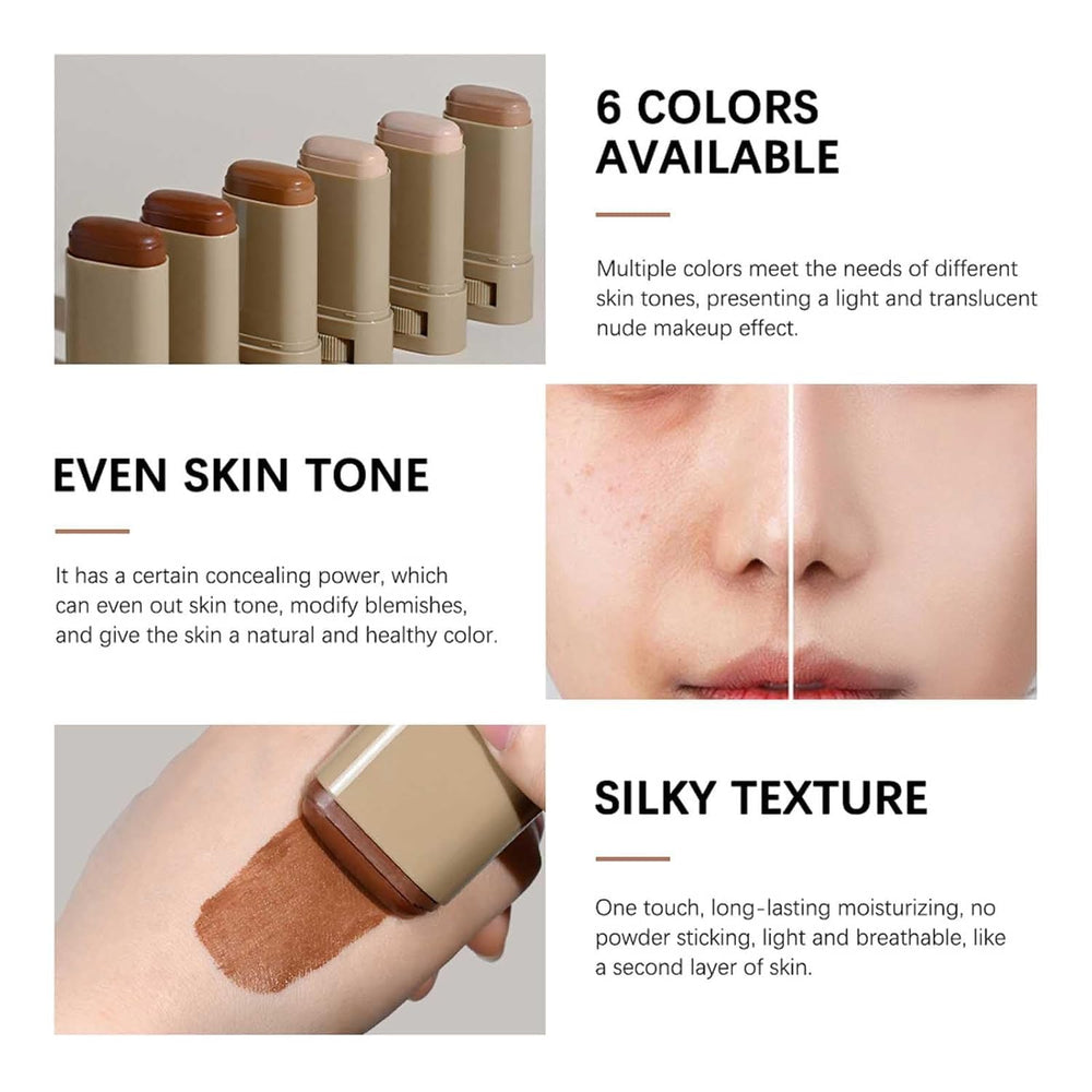 Lulesi Concealer-Contour Stick demonstrates multi-task beauty saver features.