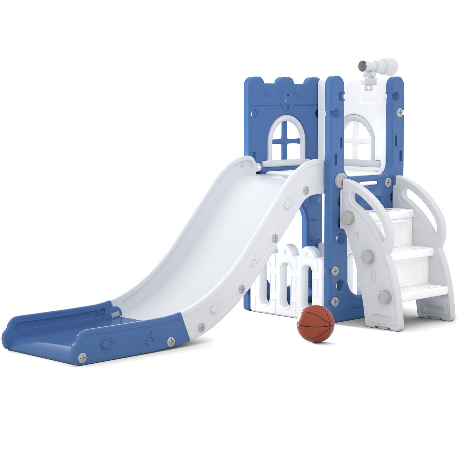 LulliSpace 6-in-1 toddler slide base stays sturdy for safe climbing