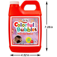 Lulu Home dilution guide for versatile bubble effects and sizes.