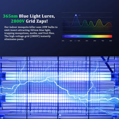 Lulu Home Bug Zapper on a surface, blends with room decor.