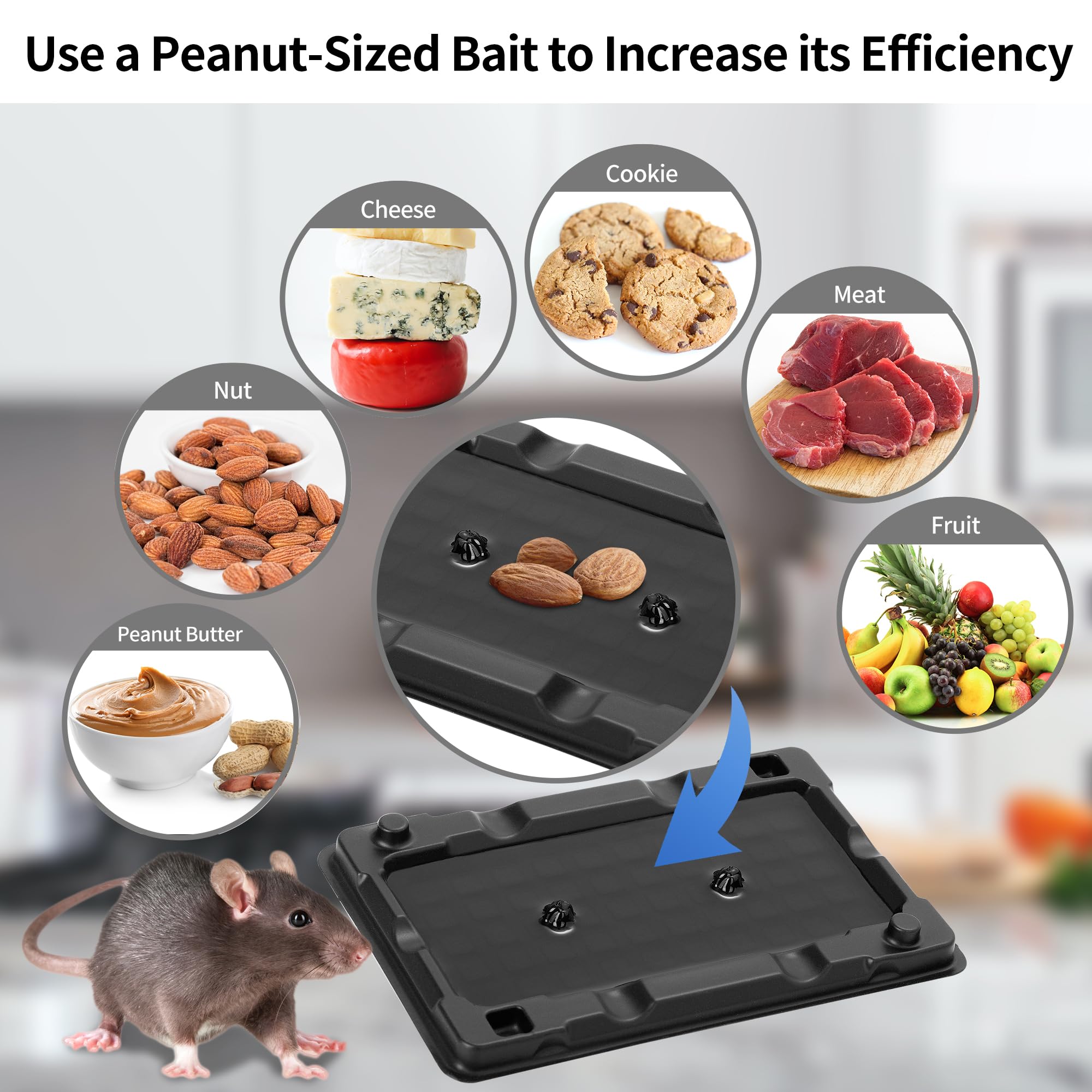 LULUCATCH glue trap indoor use in kitchens and basements.