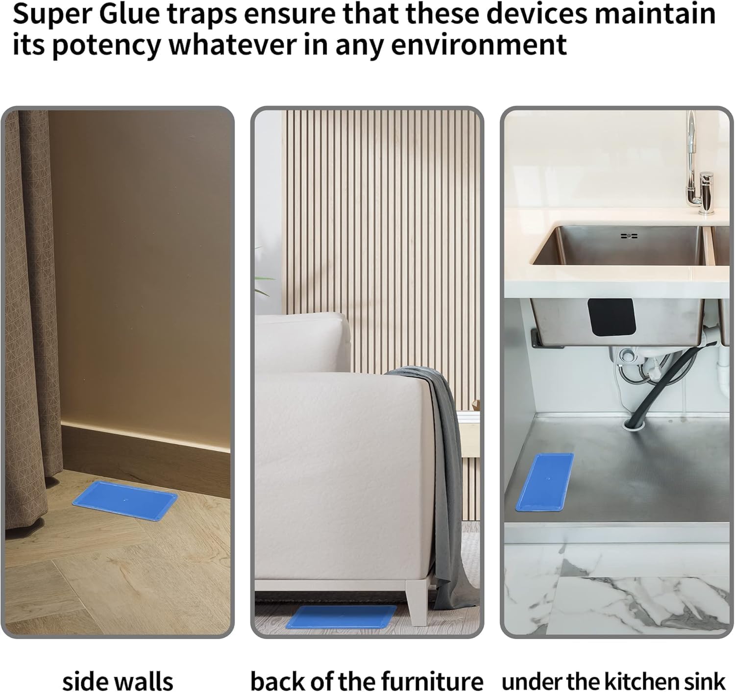 LULUCATCH indoor pest control fits kitchens, basements, and storage spaces.