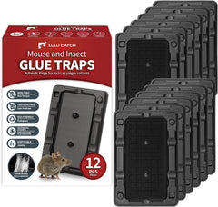 LULUCATCH mouse glue trap set captures small mice quickly.