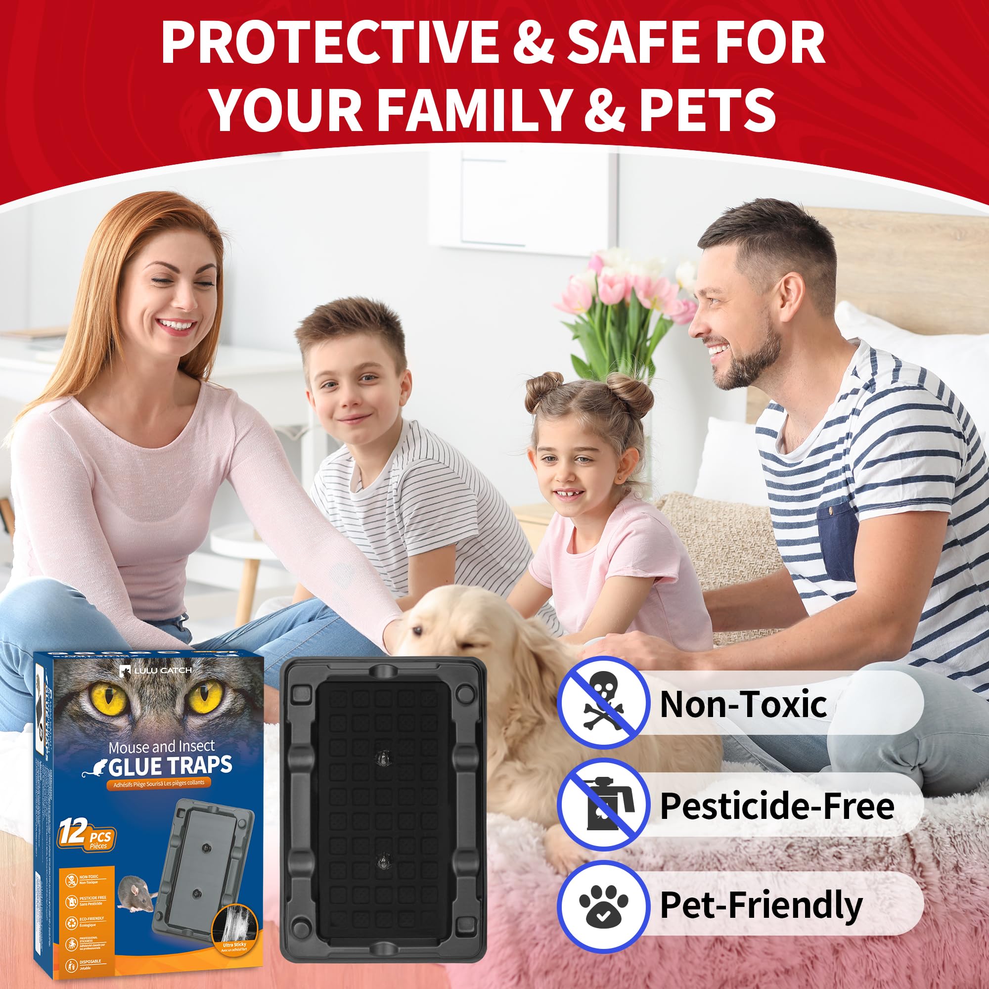 LULUCATCH traps capture mice rats and insects effectively