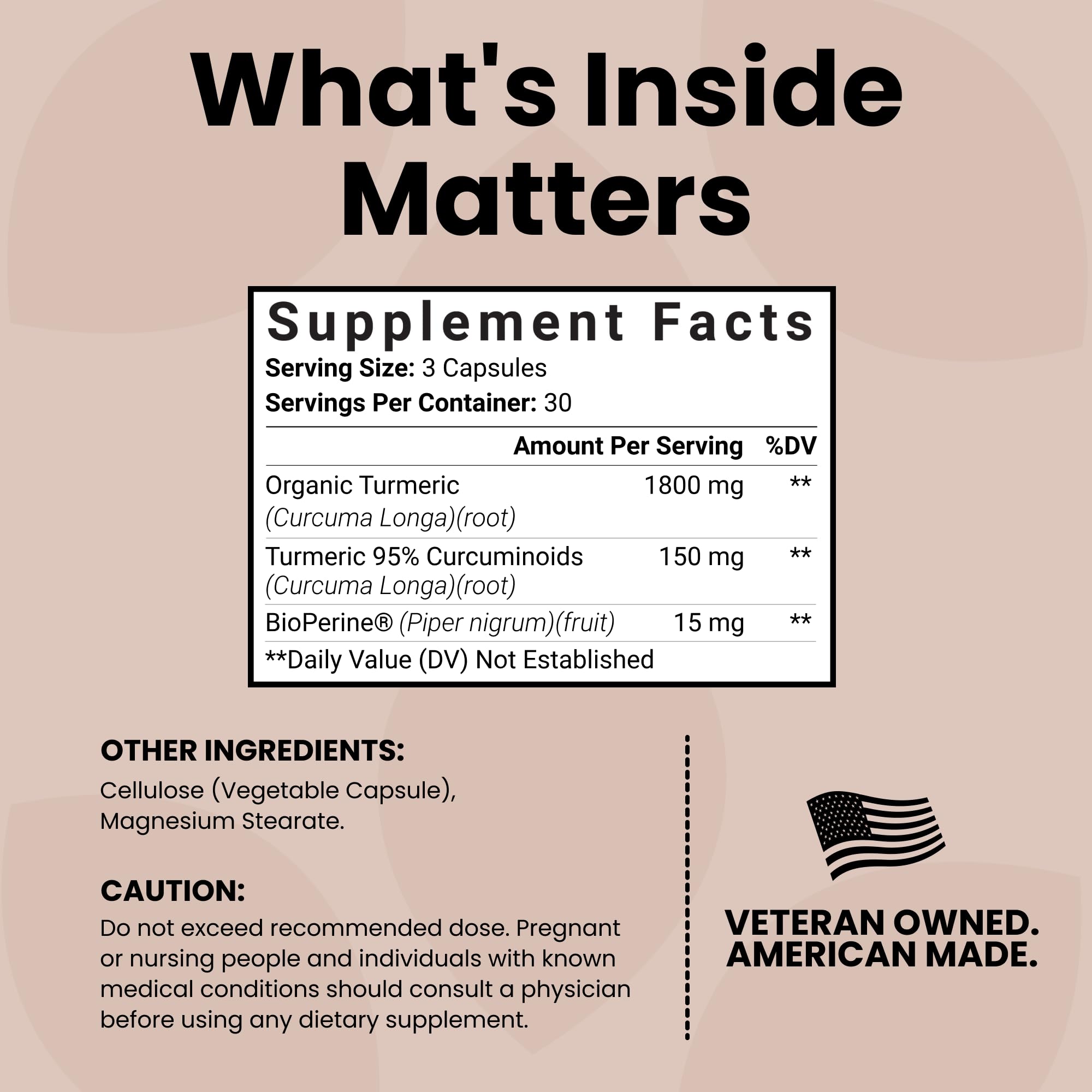 Luma Nutrition BioPerine black pepper ingredient emphasizes enhanced absorption.