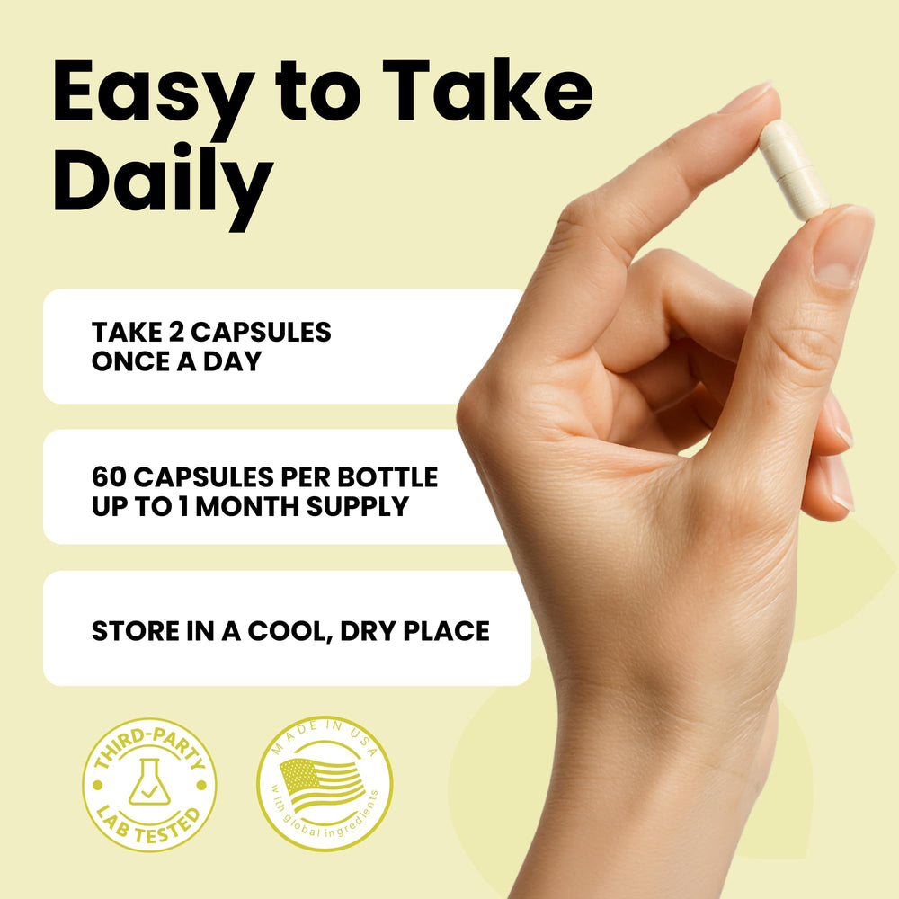 Luma Nutrition L-Theanine capsules closeup highlighting calming focus support.