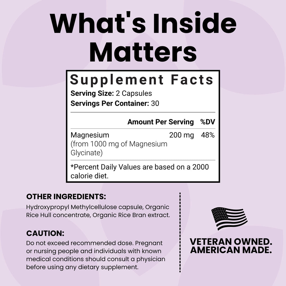 Eco-friendly packaging for Luma Nutrition magnesium glycinate bottle
