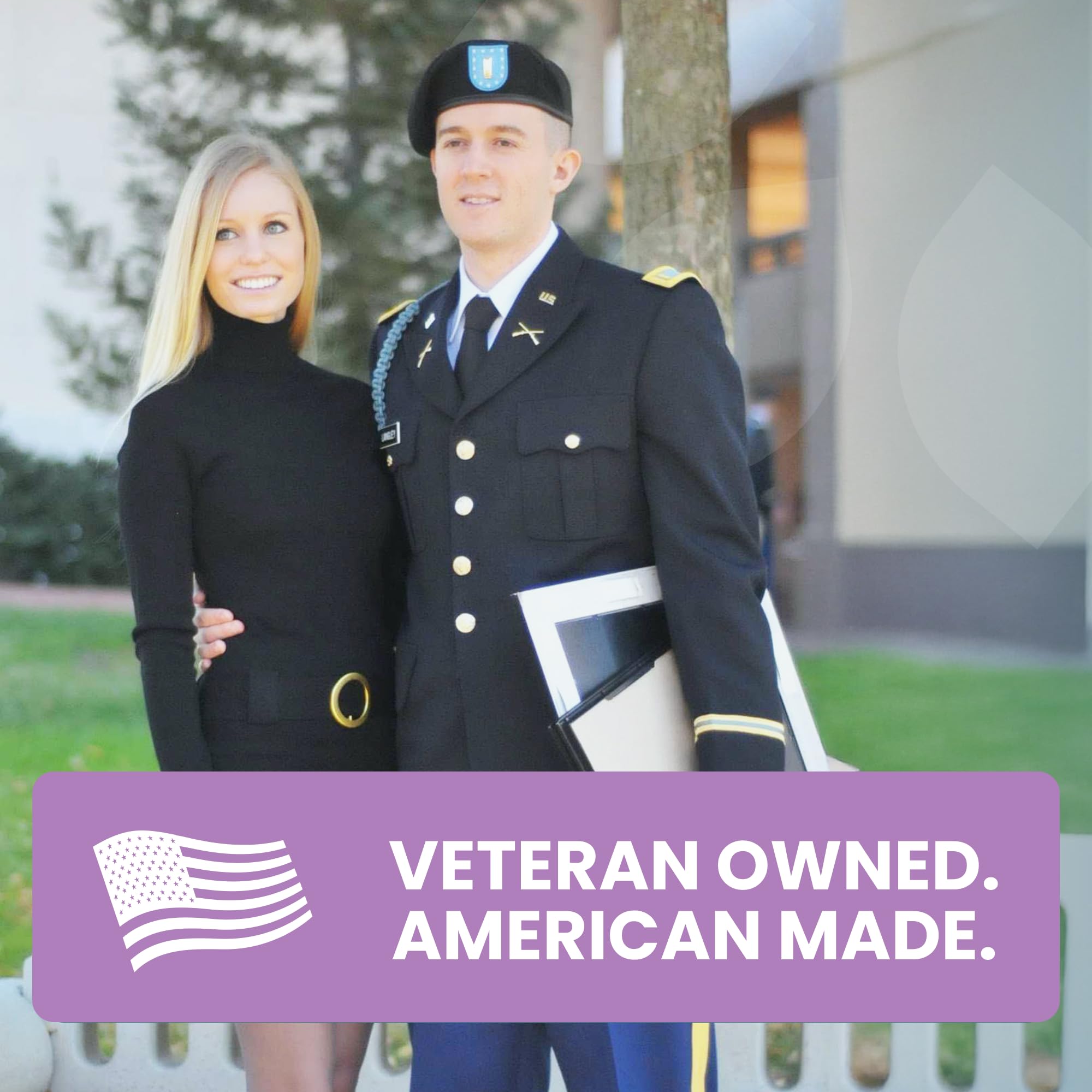 Veteran-owned Luma Nutrition logo on magnesium glycinate packaging