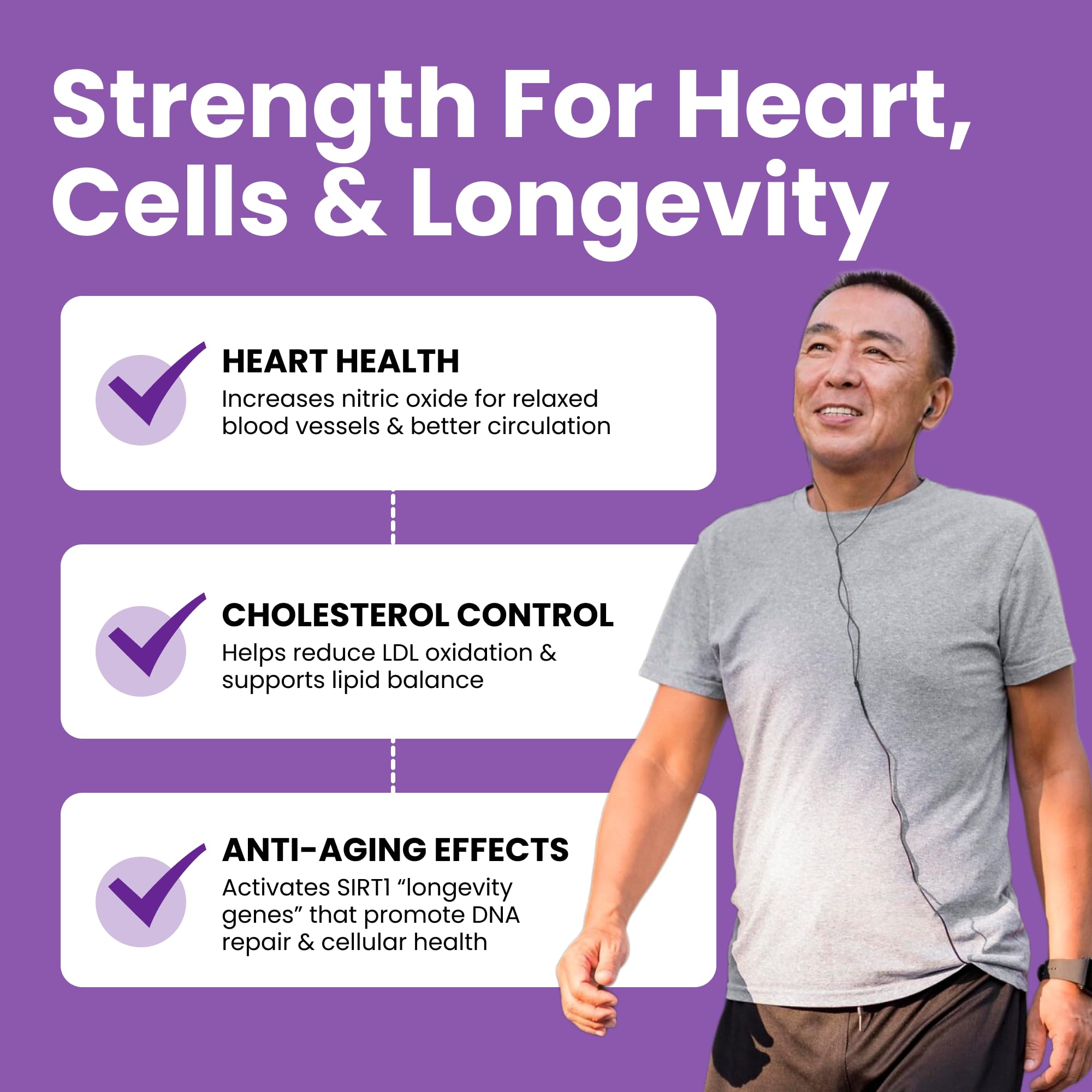 Luma Nutrition Resveratrol capsules deliver 600mg per serving for daily use.