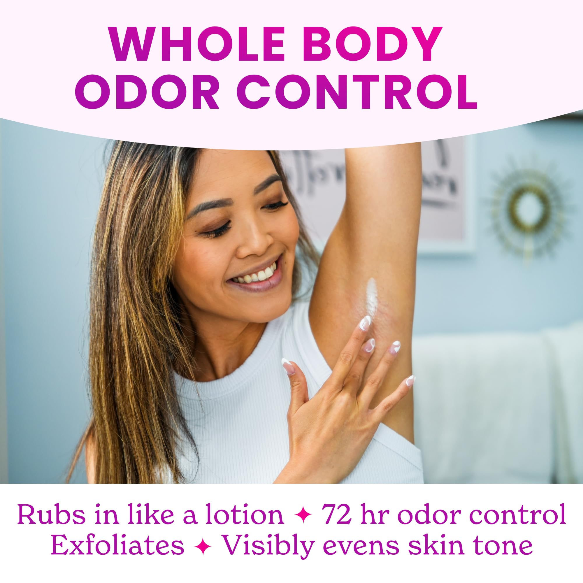 Lume 72-hour odor control claim in use.
