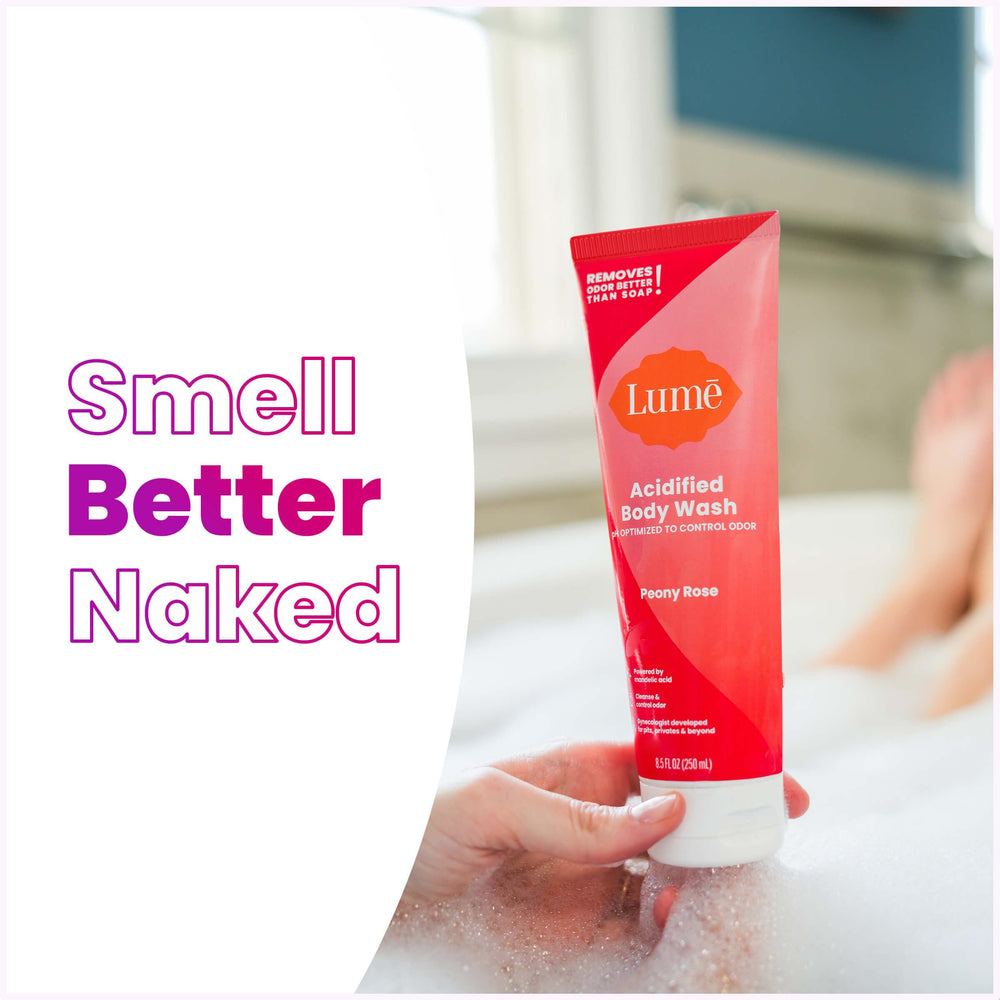 Lume Acidified Body Wash ingredients snapshot highlights clean formula