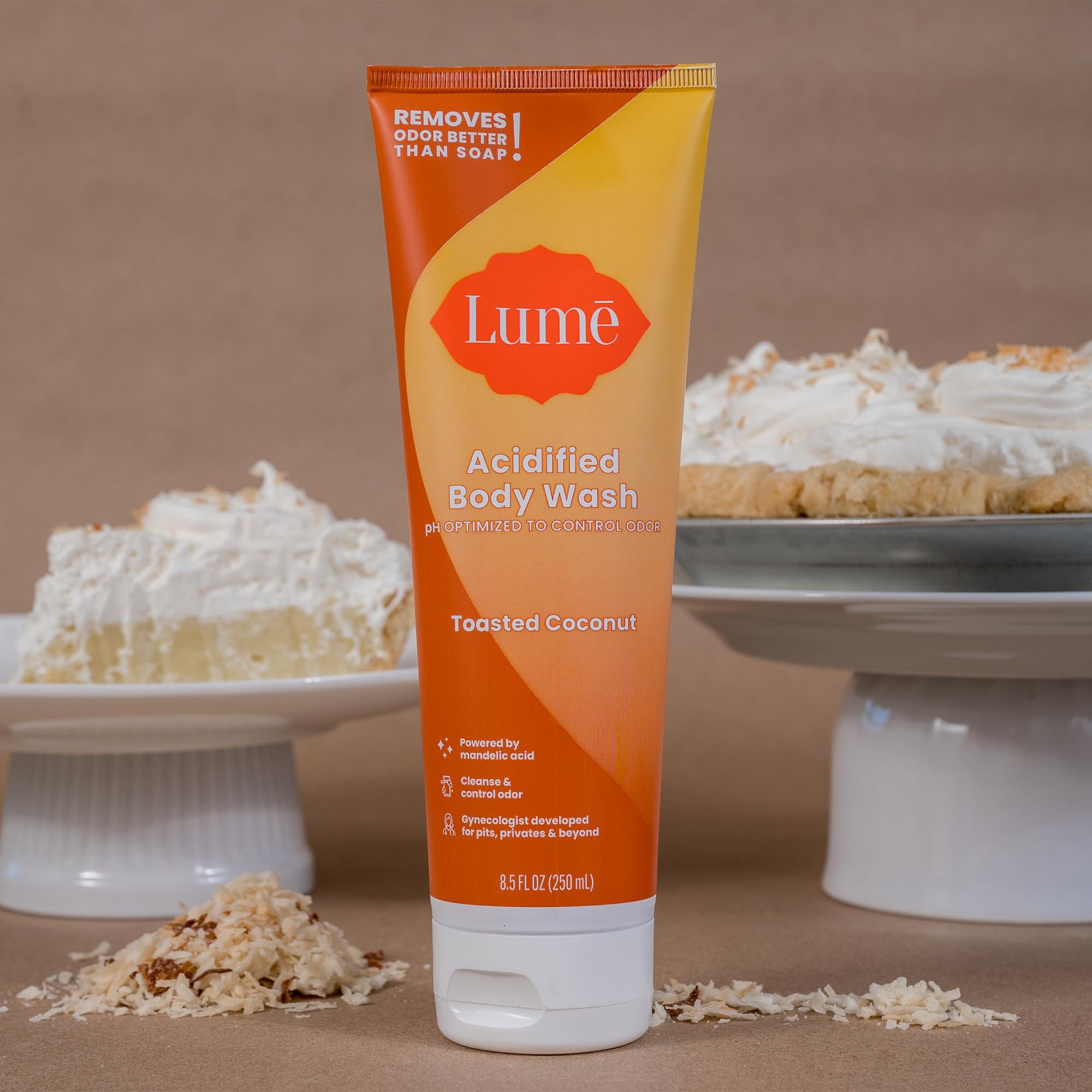 Lume odor control graphic illustrating 24-hour effect