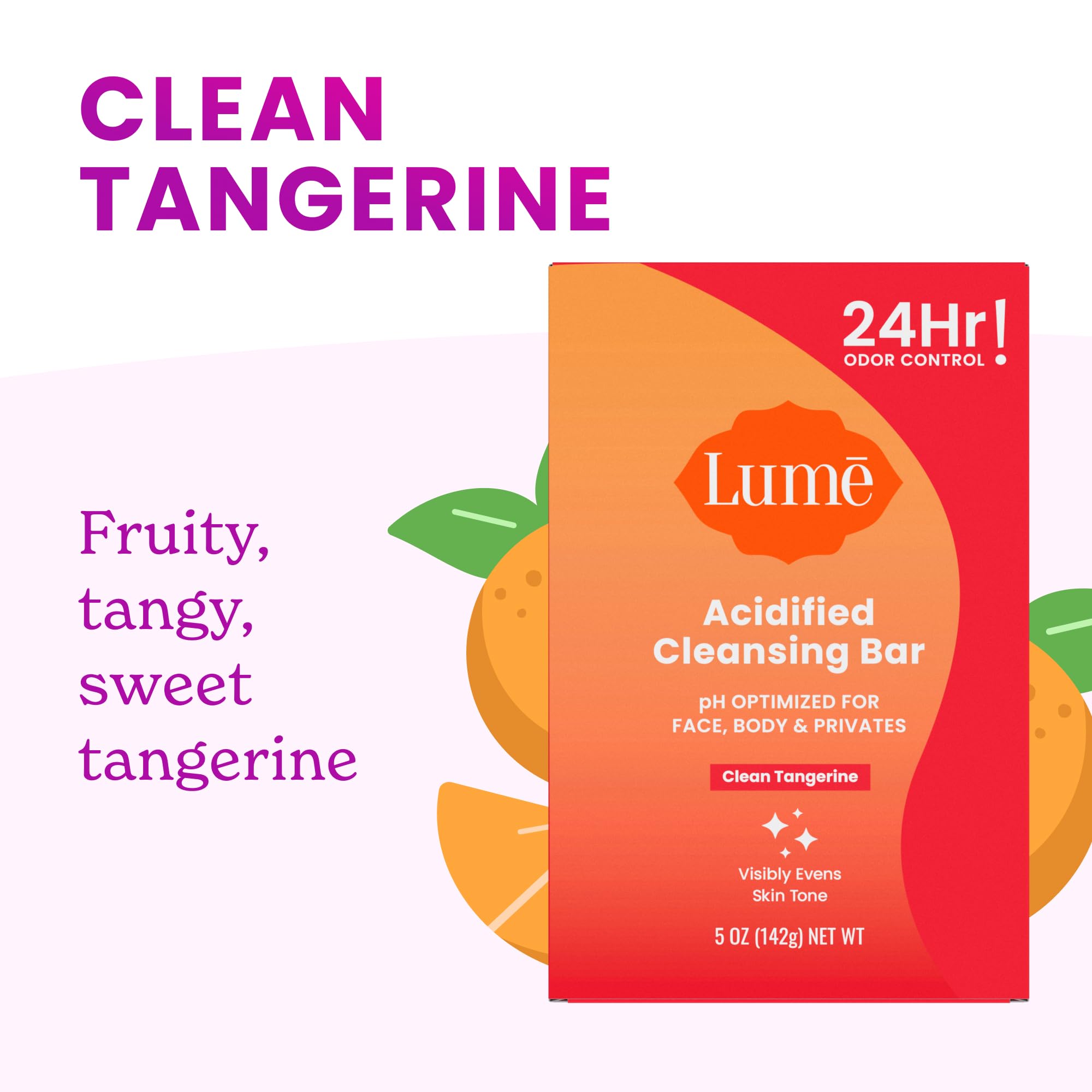 Lume Acidified Cleansing Bar dense, creamy lather for a luxurious cleanse