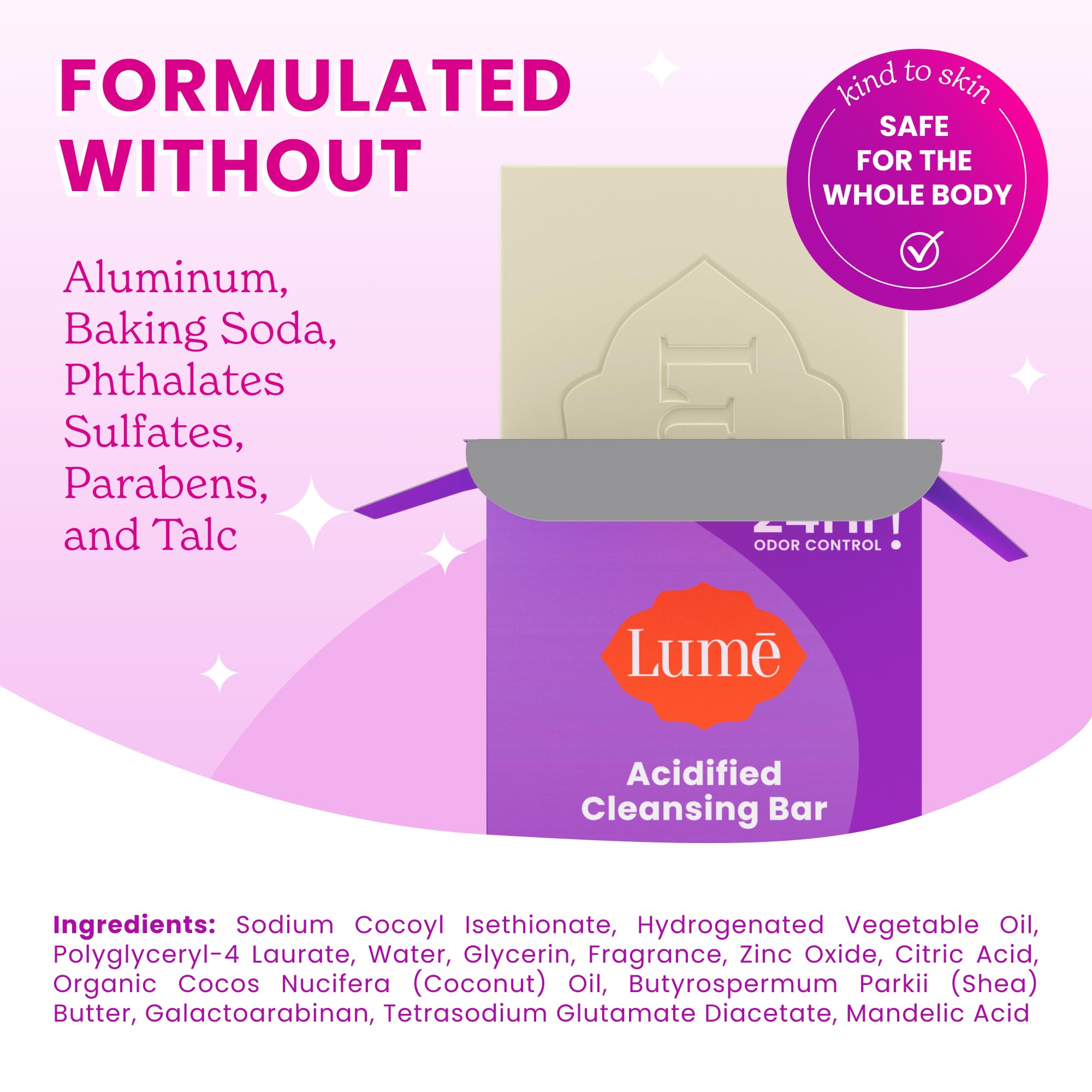 Product demonstrates 24-hour odor control after shower.