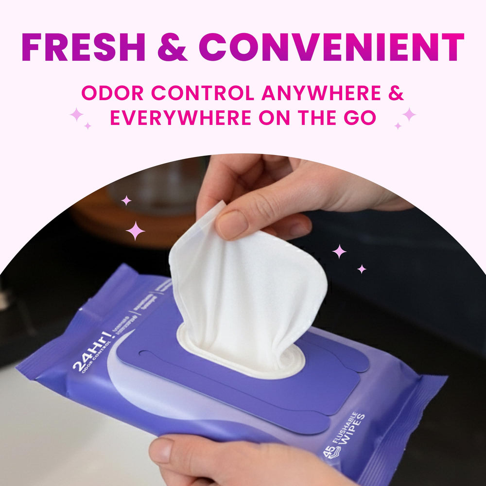 Two-pack of 45-count wipes provides long-lasting supply