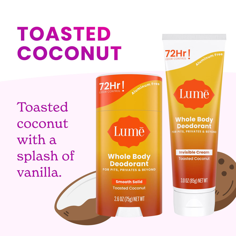 Apply to clean, dry skin with Lume for versatile odor control.