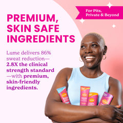 Baking soda-free formula supports sensitive skin and minimizes irritation.
