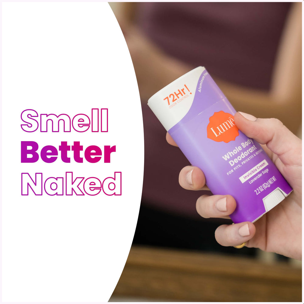 Lume deodorant-cream-stick in-motion glide demonstrates effortless daily use