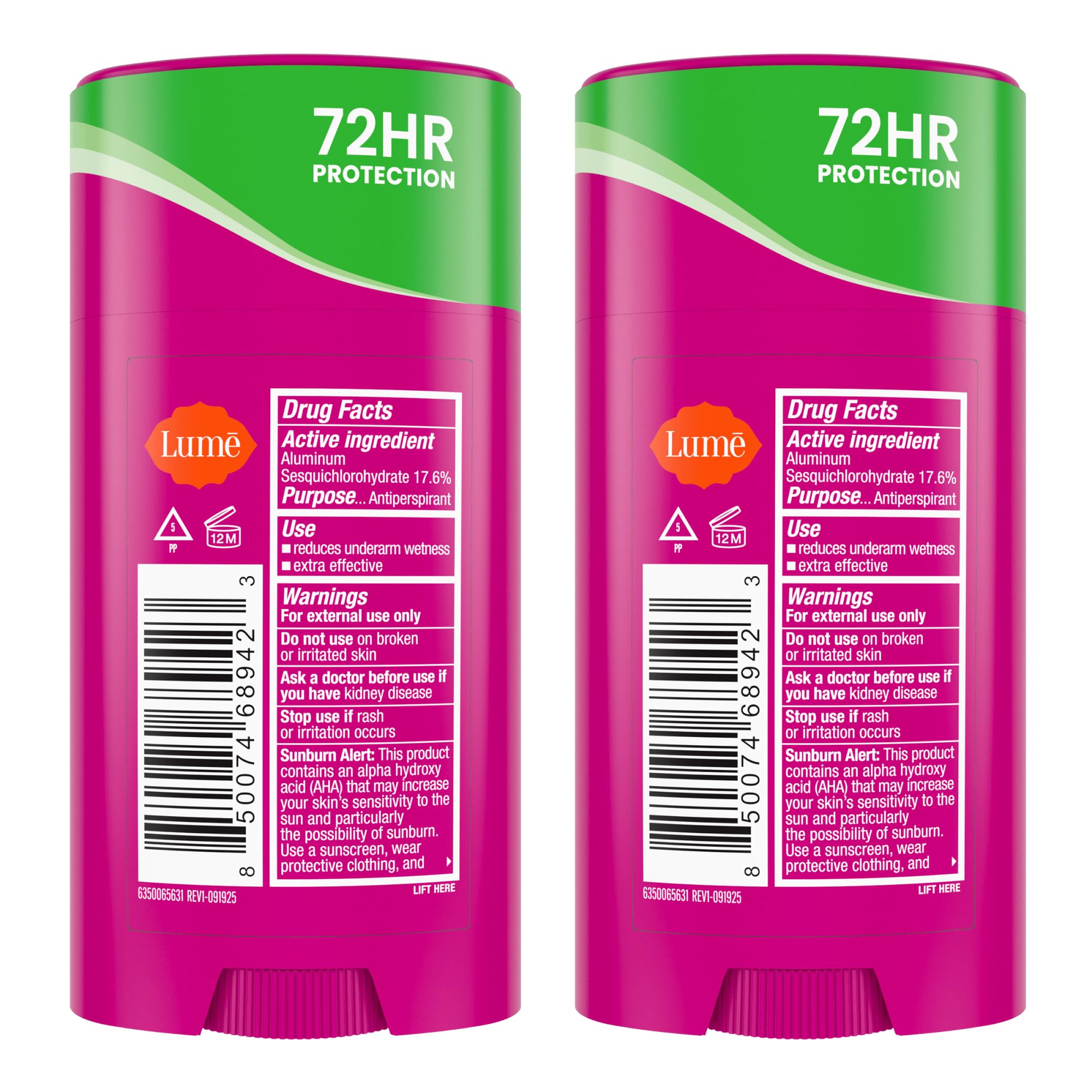 Two pack display emphasizes extended protection and value