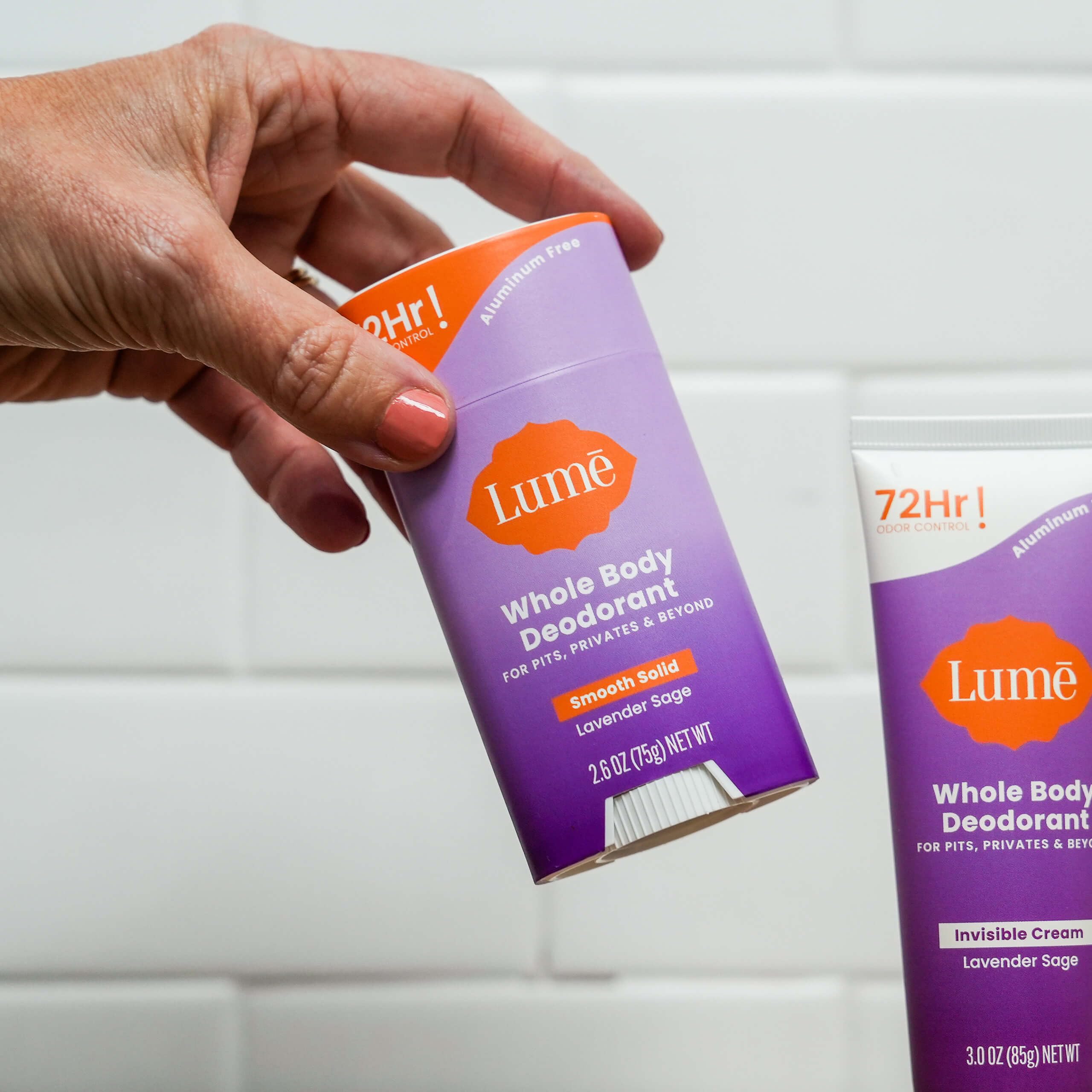 Lume Deodorant Wipes 15-count Cool Cucumber for on-the-go freshness.