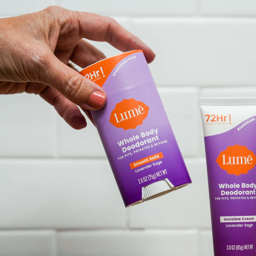 Lume Deodorant Wipes 15-count Cool Cucumber for on-the-go freshness.