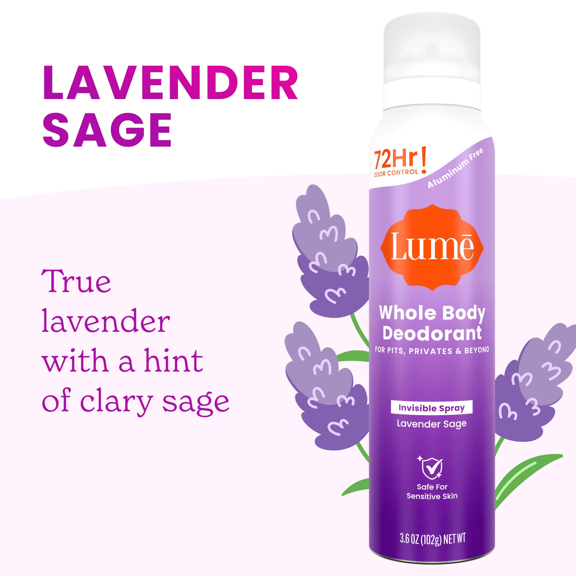 Lume thigh creases stay fresh with a skin-loving formula.