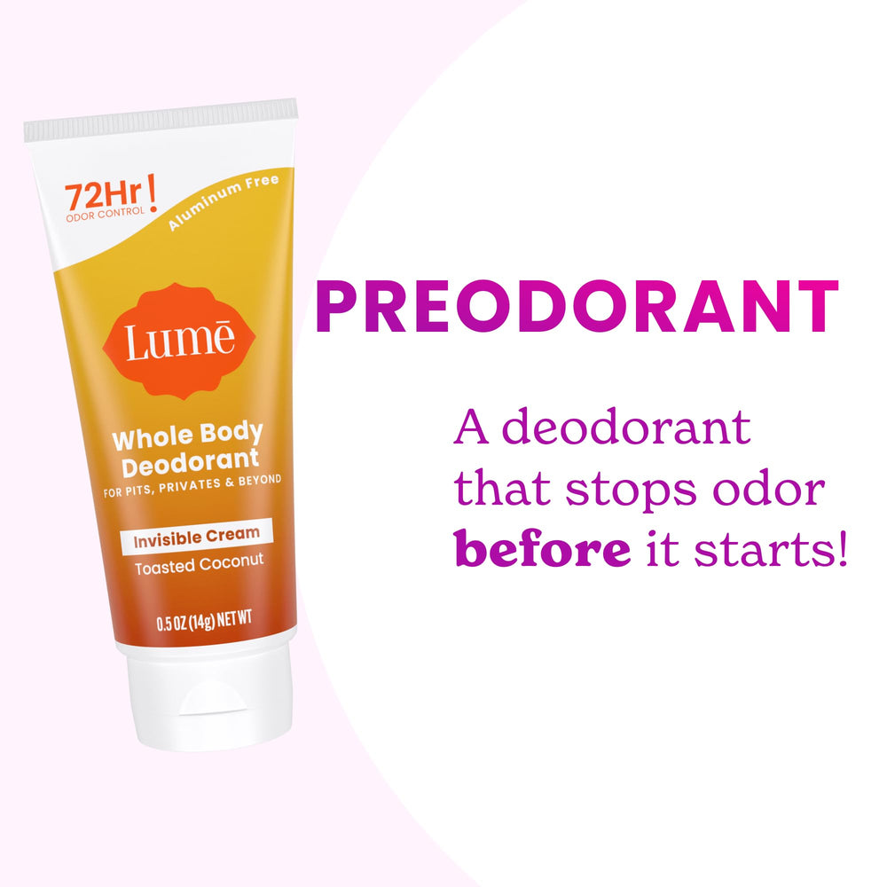 Lume label detail emphasizing doctor-developed science and pH optimization