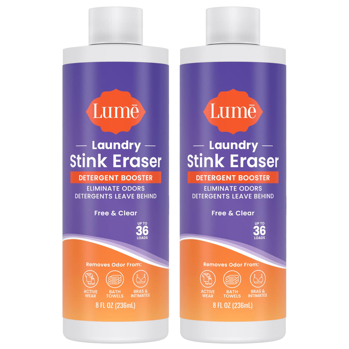 Lume Laundry Stink Eraser cap pour action for pretreating odorous fabrics