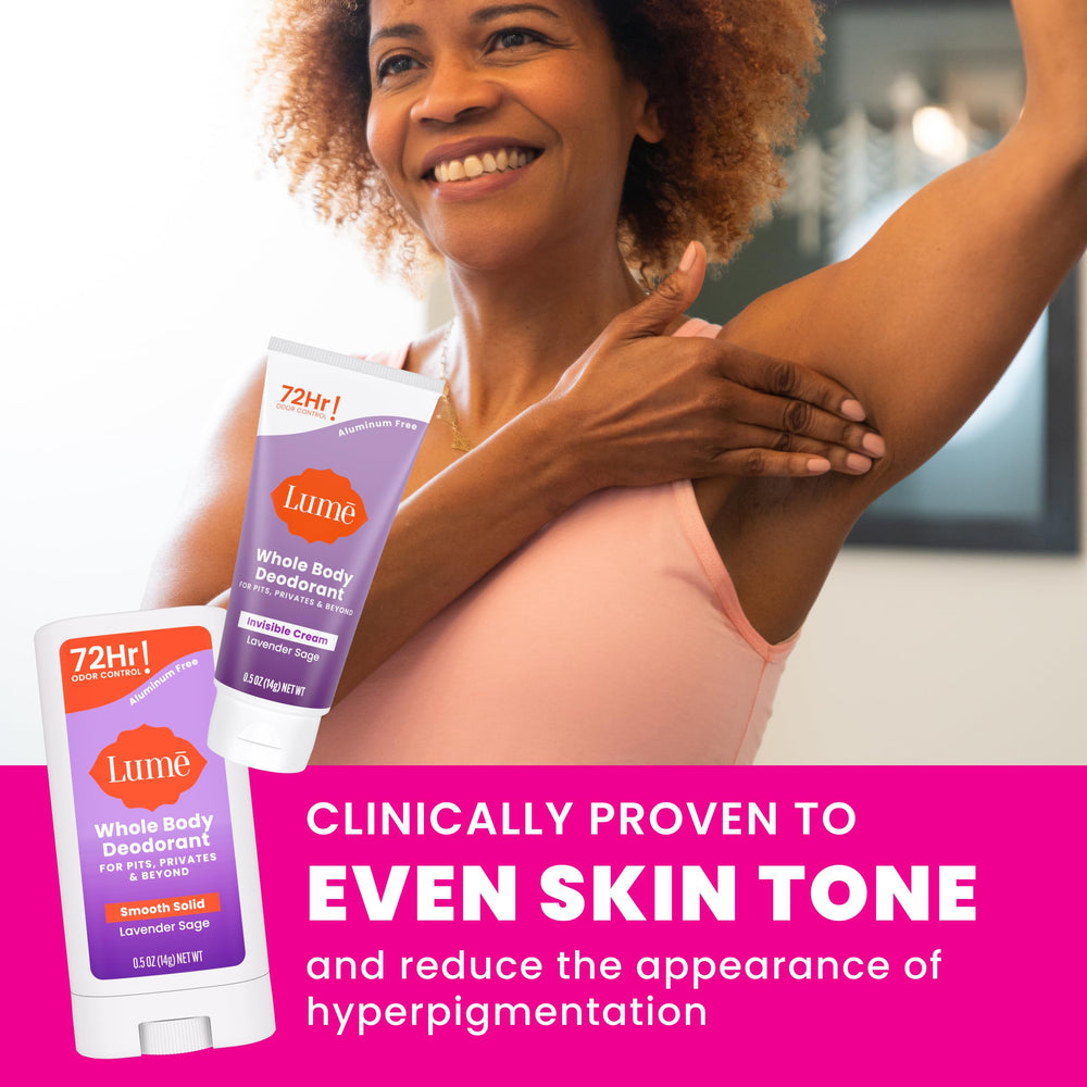 Lume Lavender Sage scent adds calming aroma to everyday use.