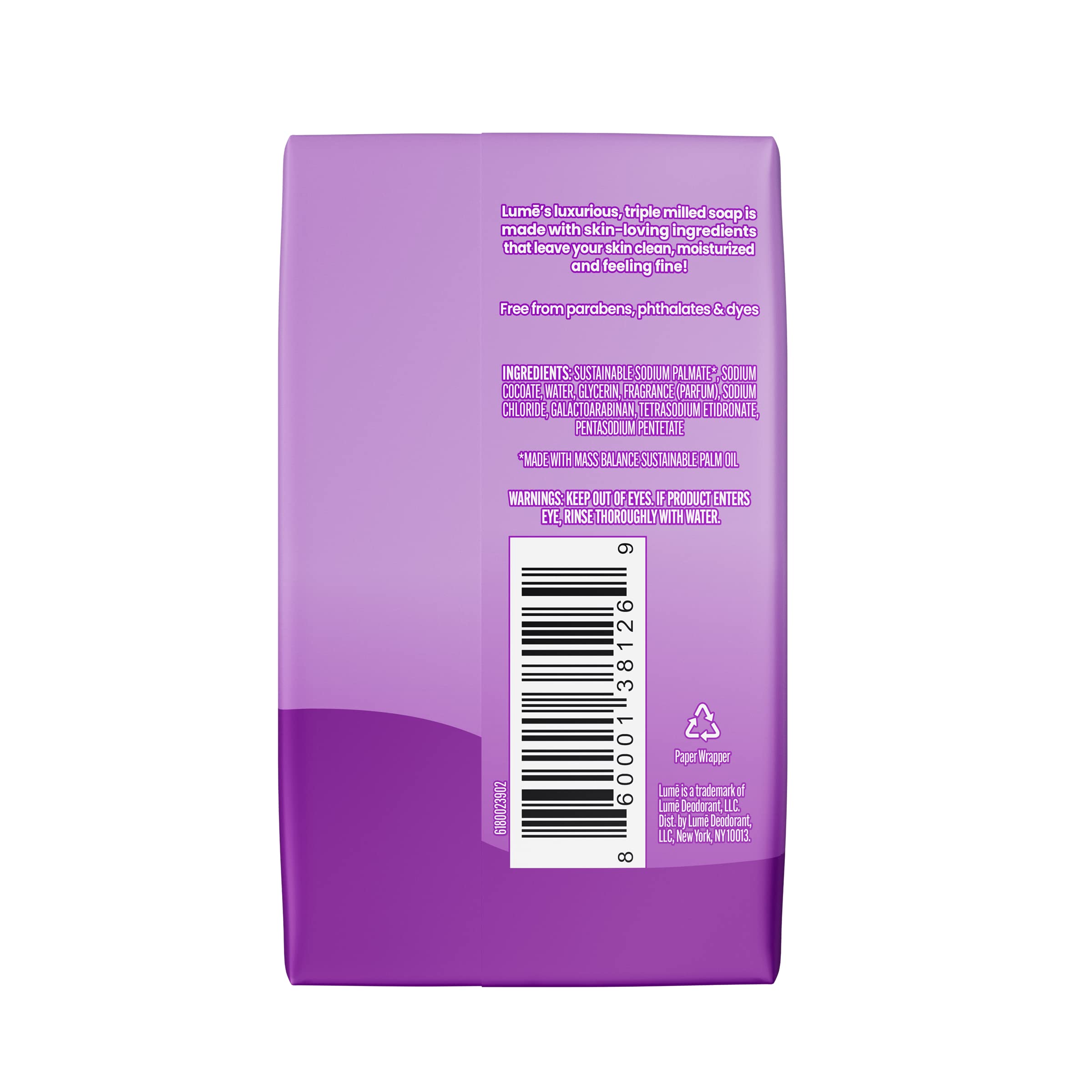 Lume Lavender Sage soap packaging displayed for gifting or shelf use