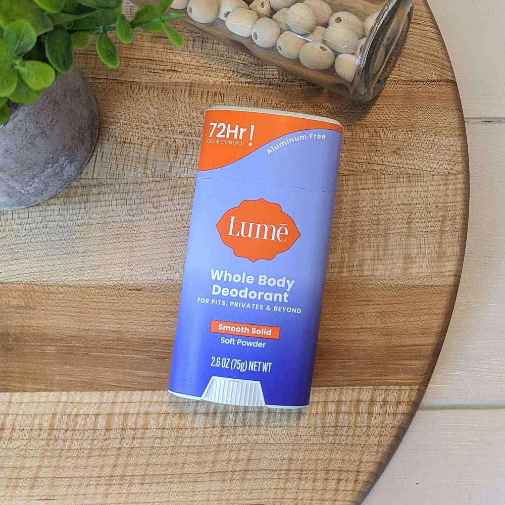 Triple-pack packaging label emphasizing aluminum- and baking soda-free formula