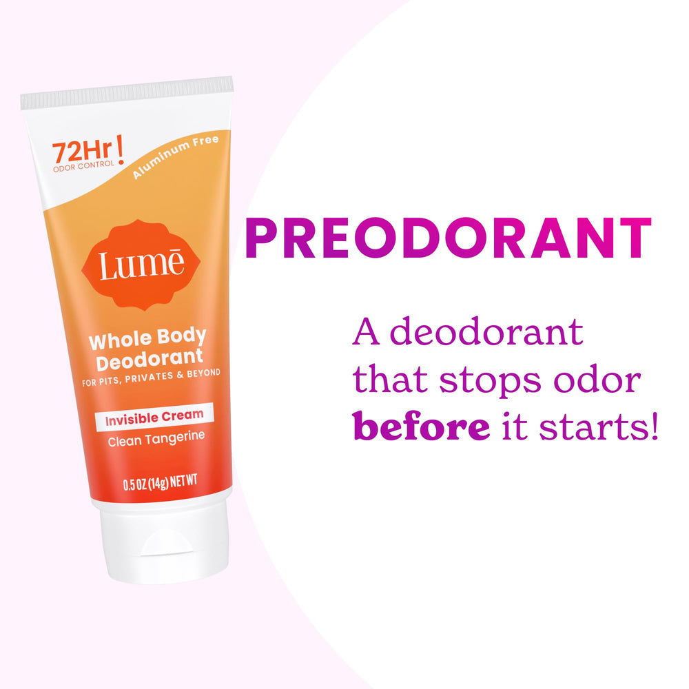 Lume pH-balanced formula blocks odor before it forms.