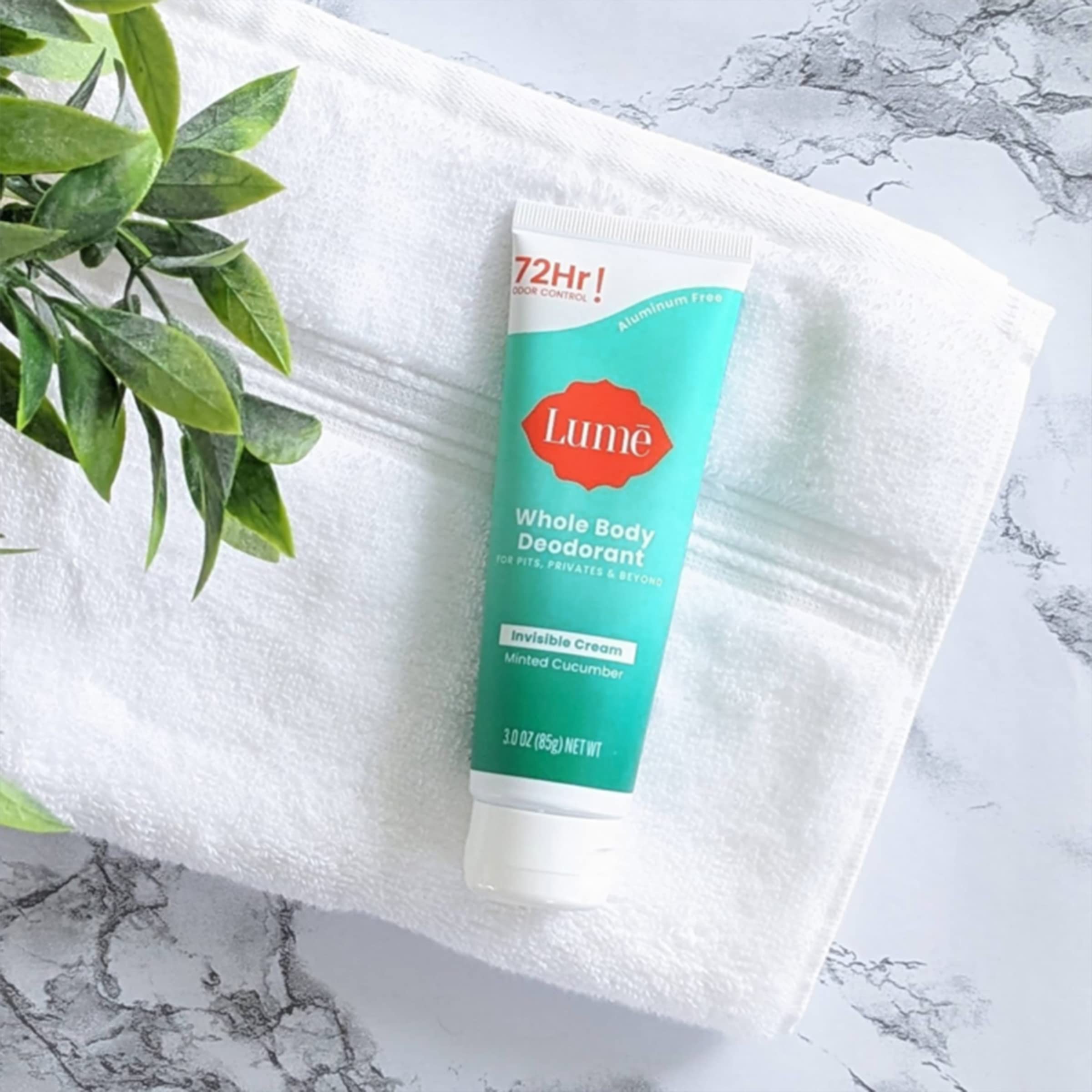 Lume skin-tone-evening exfoliation graphic suggests even skin tone benefits.